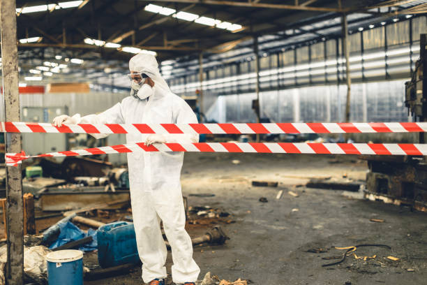 Professional Biohazard technician working in Westwood, NJ